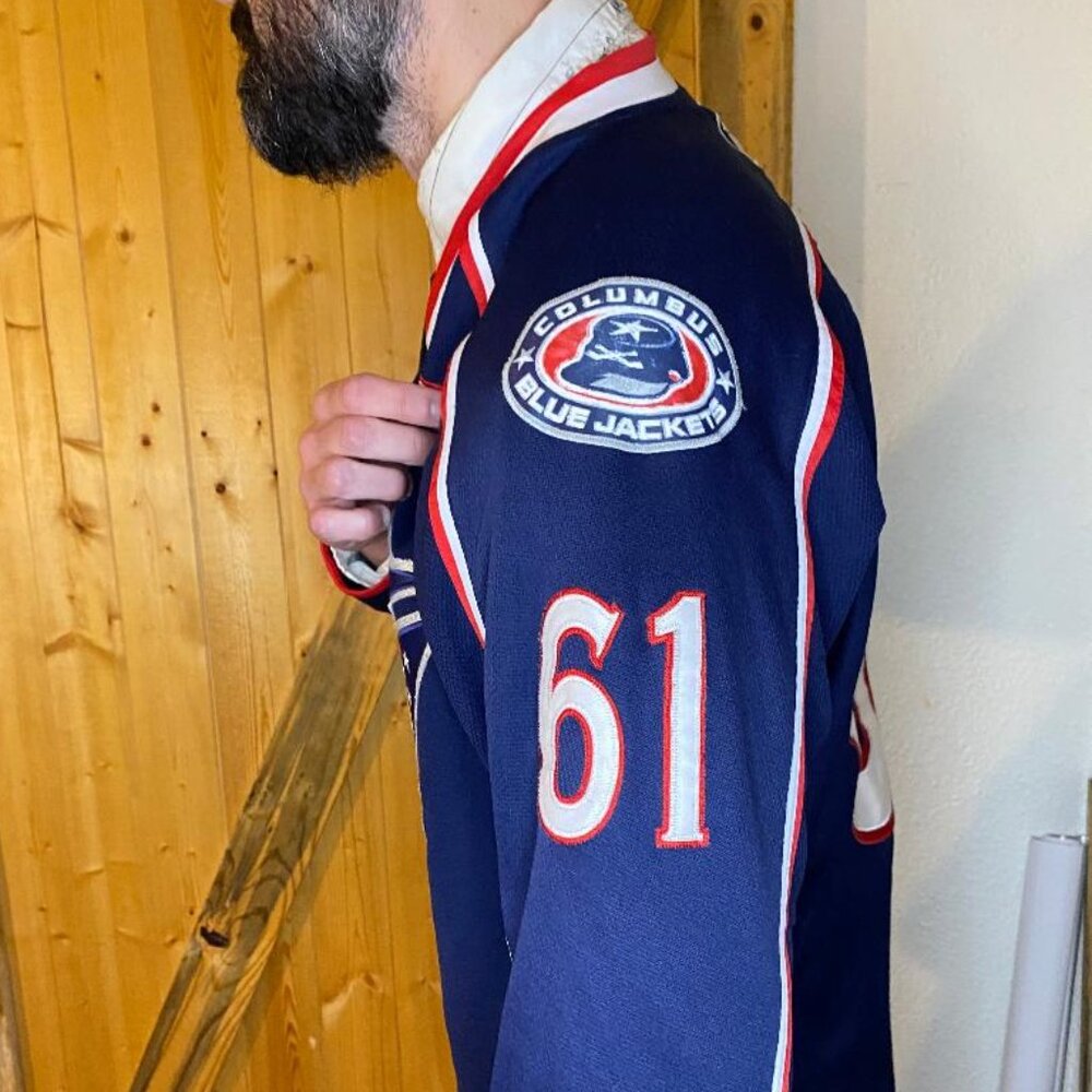 Reebok Premier Rick Nash Columbus Blue Jackets NHL Hockey Jersey - Picture 4 of 14